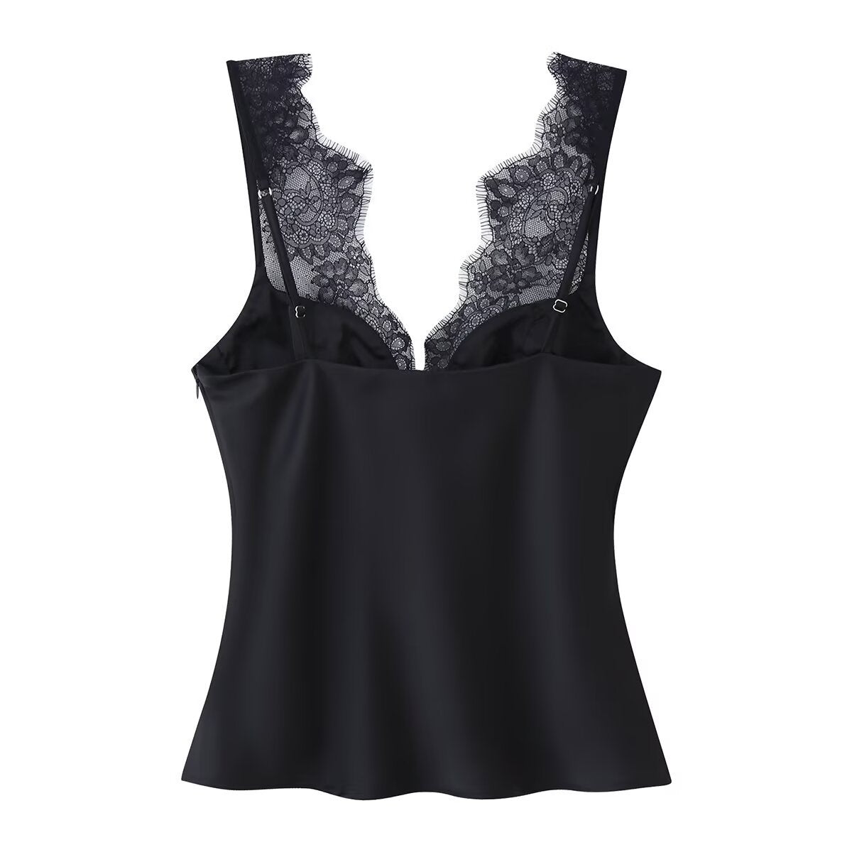 Rebecca | Lace Trim Sweetheart Bustier Top