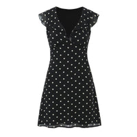 Harriet | Polka Dot Ruffle Mini Dress