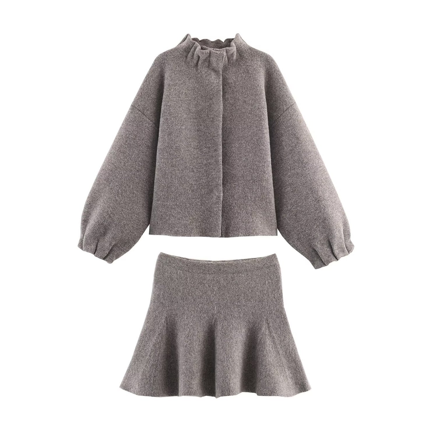 Willow | Knit Bomber & Mini Skirt Co-ord