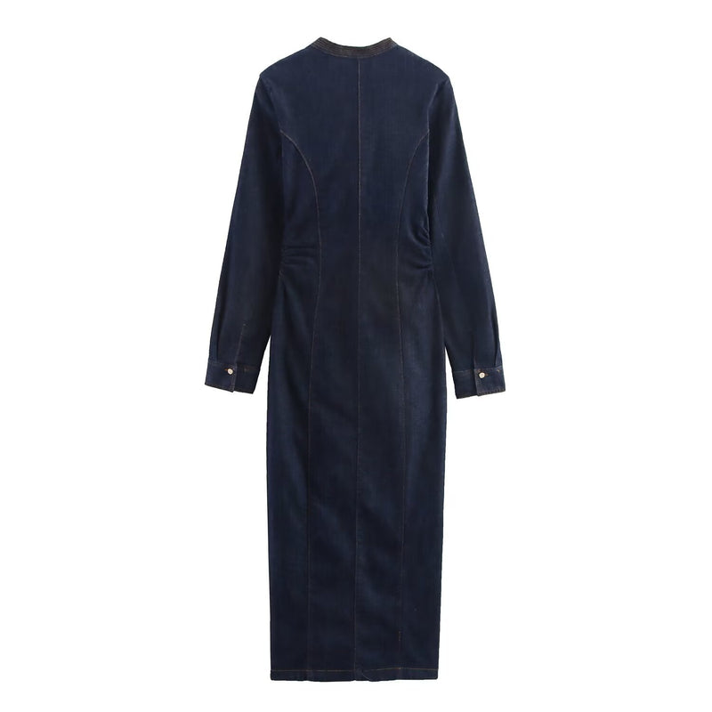 Celeste | denim maxi dress