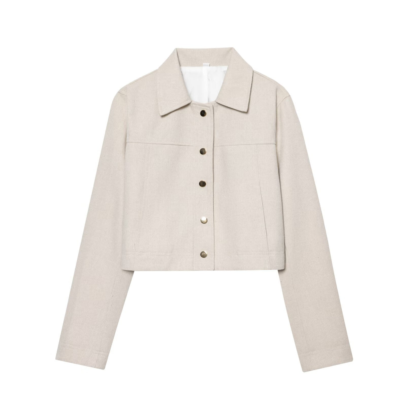 Megan | Linen Cropped Jacket Straight Leg Co-ord Set