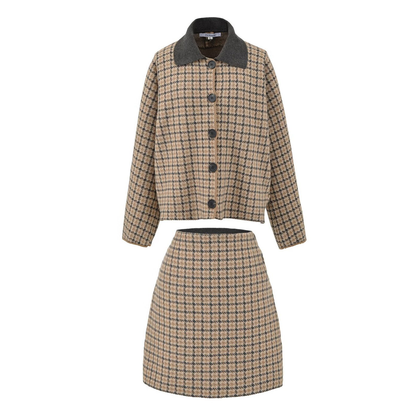 Annabelle | Check Jacket Mini Skirt Co-ord Set