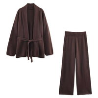 Lottie | Relaxed Brushed Knit Wide Leg Co-ord Set