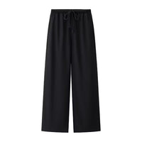 Eliza | Drawstring Waist Wide-Leg Linen Trousers with Side Pockets