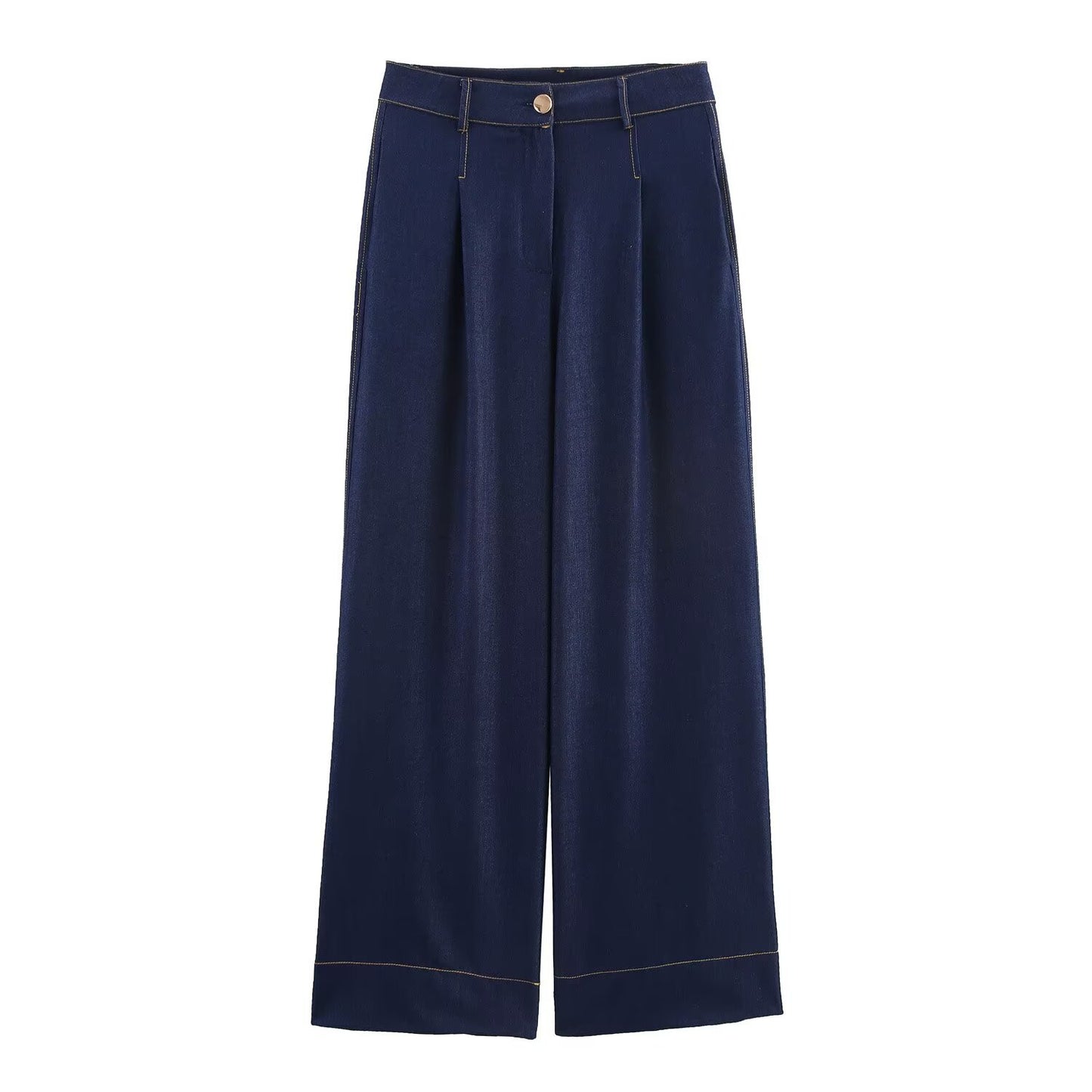 Imogen | Wash Denim Wide Leg Set