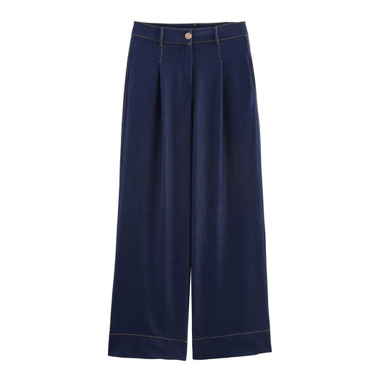 Imogen | Wash Denim Wide Leg Set