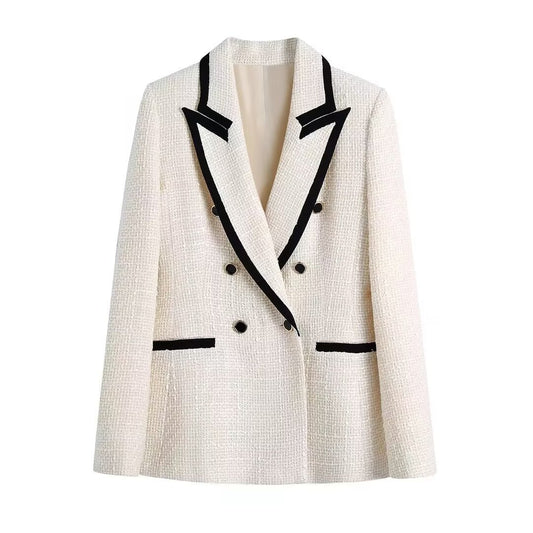Opal | Winter Tweed Blazer Cream Contrast