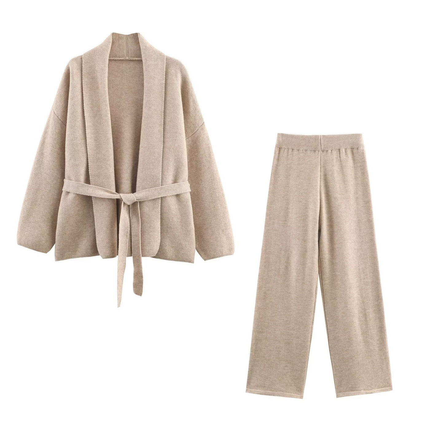Lottie | Relaxed Brushed Knit Wide Leg Co-ord Set