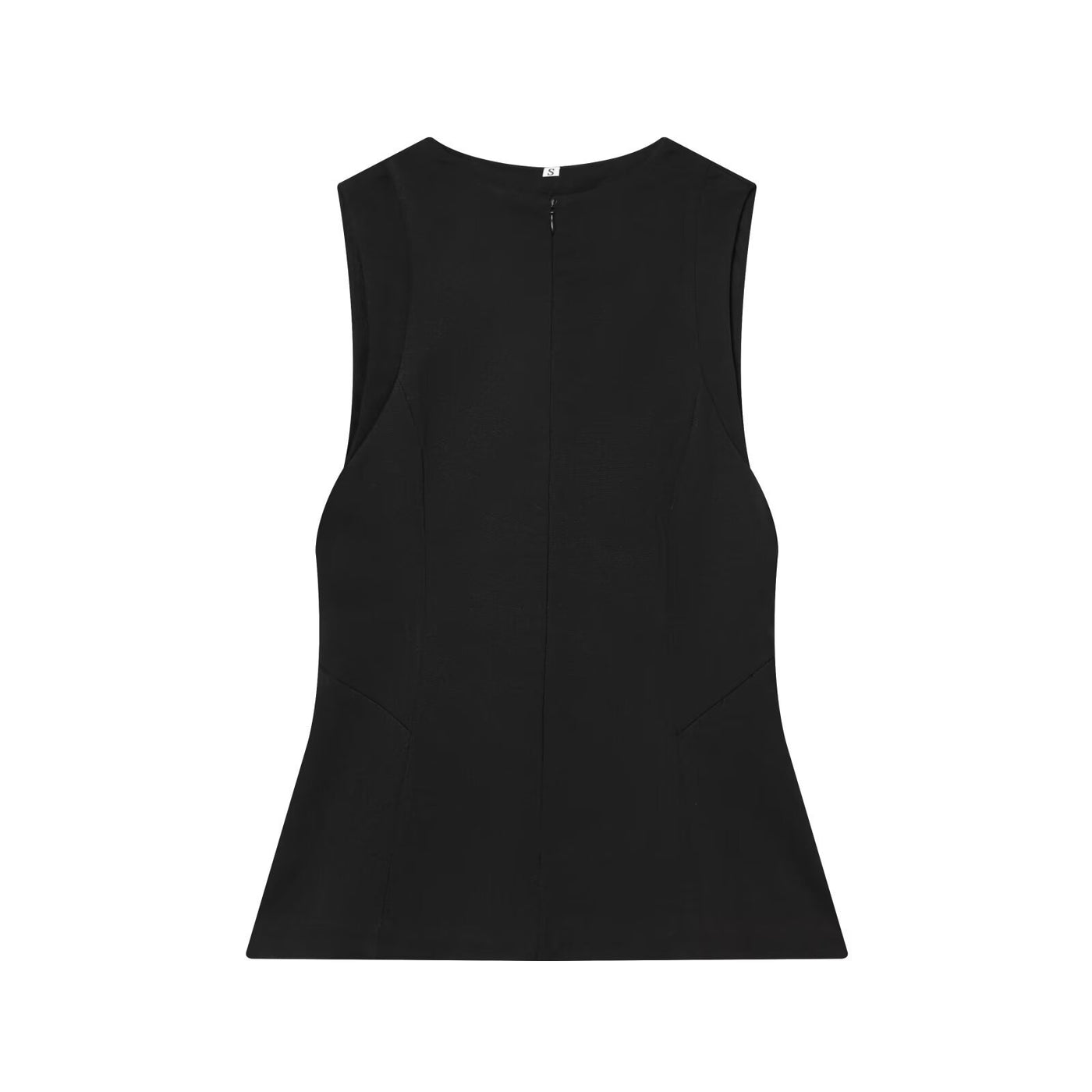 Abigail | High Neck Zip Front Tailored Peplum Top