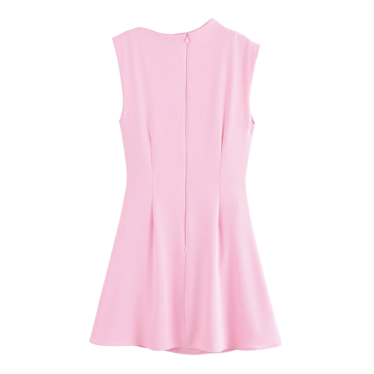 Verity | Asymmetric Draped Neck Wide Strap Side Ruching Satin A-Line Mini Dress