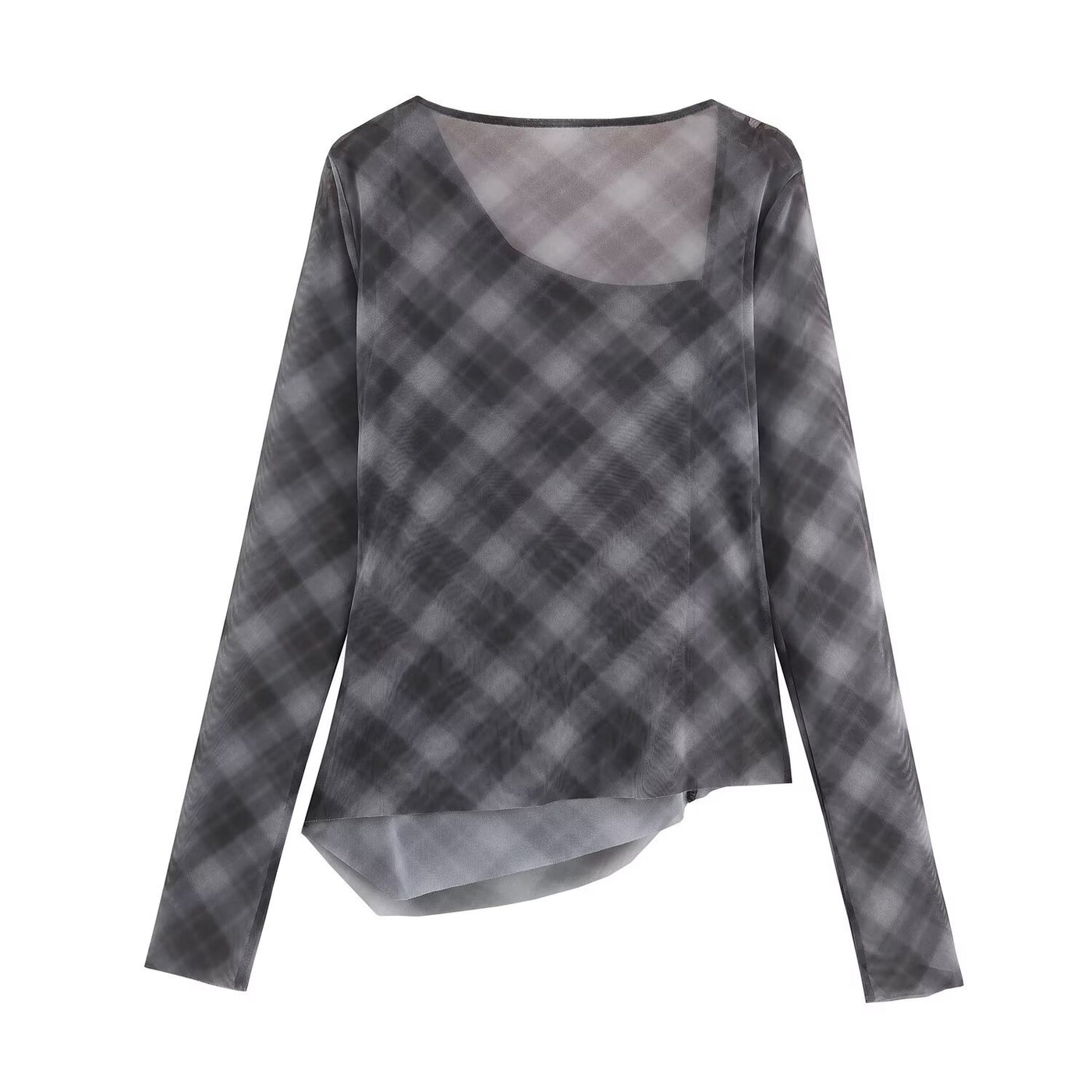 Emily | Sheer Plaid Body-Skimming Co-ord Matching Set