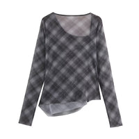 Emily | Sheer Plaid Body-Skimming Co-ord Matching Set