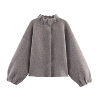 Poppy | Brushed Knit Cropped Bomber Mini Skirt Co-ord Set