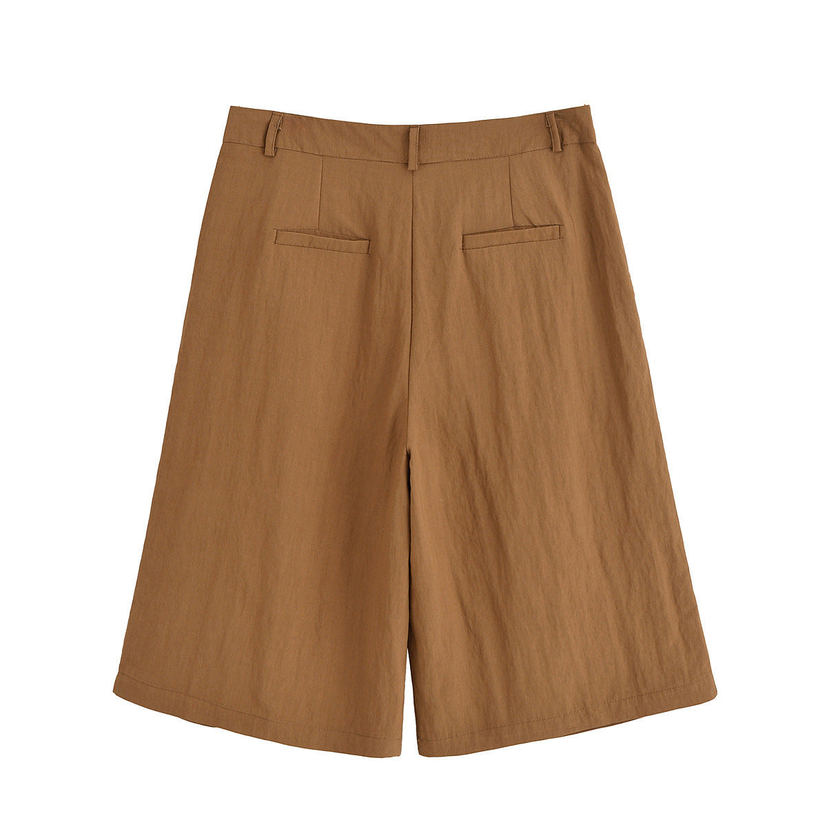 Aria | Front-Pleat Wide-Leg Cropped Linen Trousers