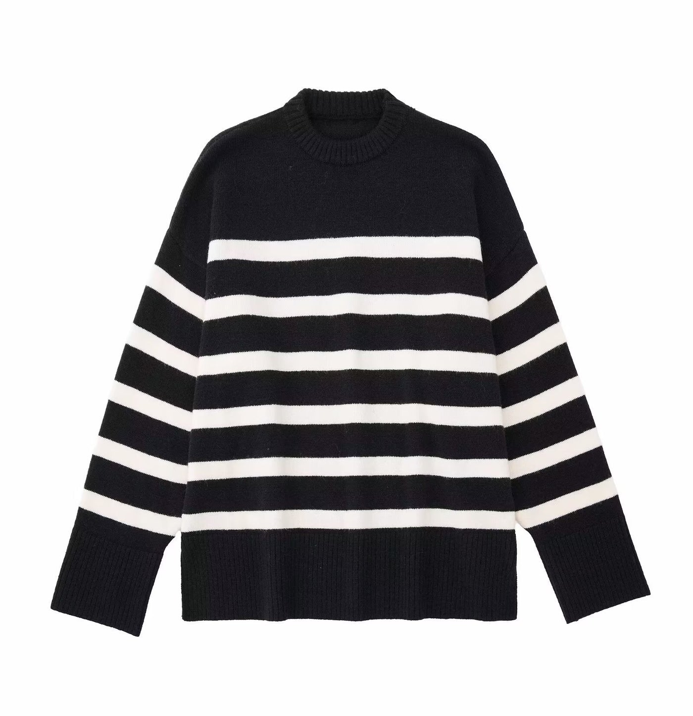 Brianna | Relaxed Striped Knit Top