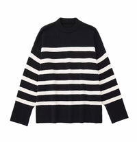 Brianna | Relaxed Striped Knit Top