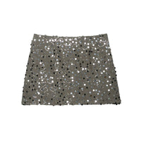 Clara | Sequin Draped Wrap Mini Skirt
