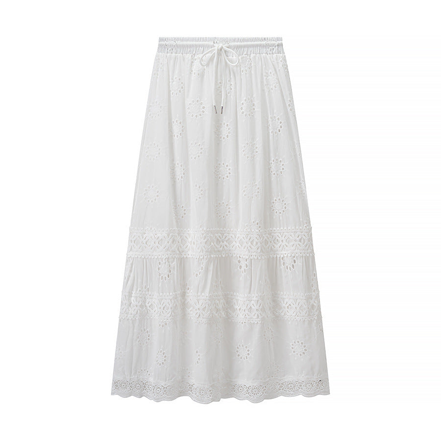 Isla | Broderie Anglaise Cotton Tiered Maxi Co-ord Set