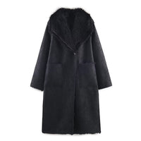 Elspeth | Longline Faux Shearling Coat