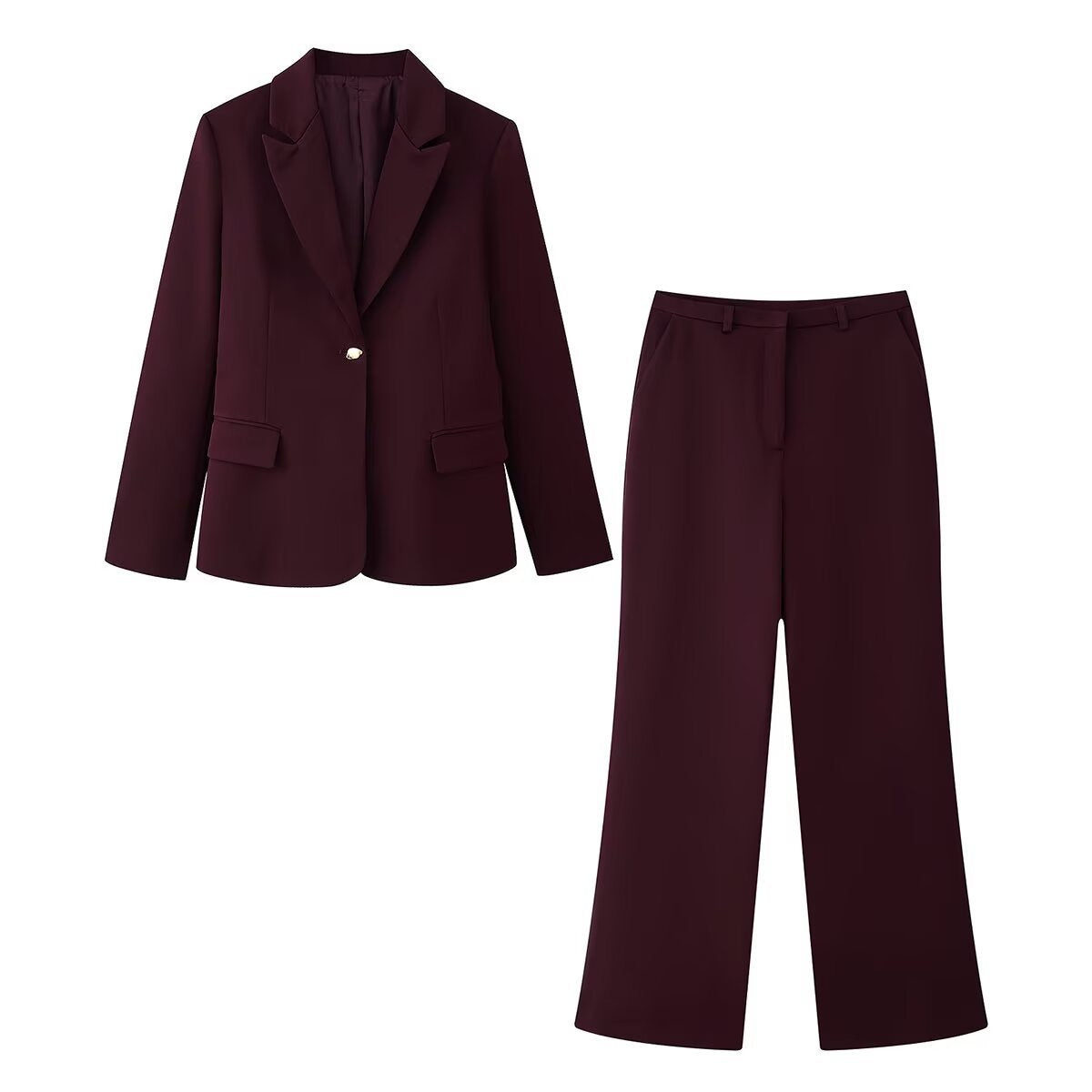 Rosie | Tailored Blazer Wide Leg Trouser Suit Set