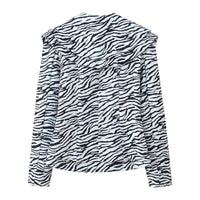 Matilda | Zebra Print Satin Blazer Co-ord Set