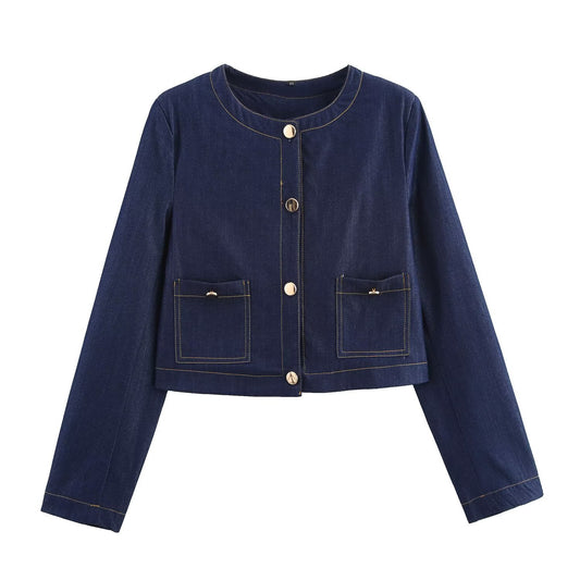 Imogen | Wash Denim Wide Leg Set