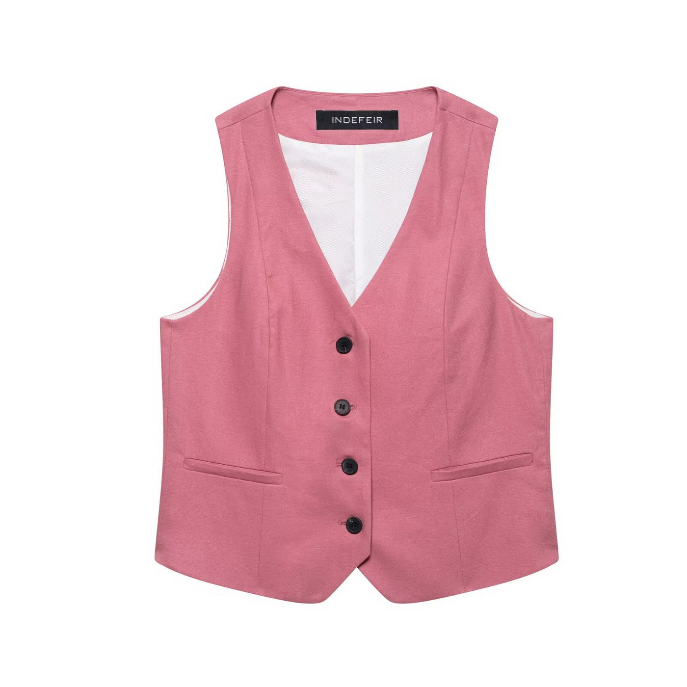 Niamh | V-Neck Waistcoat Pleated Shorts Co-ord Set