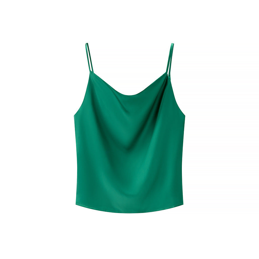 Georgina | Satin Cowl Neck Camisole Top