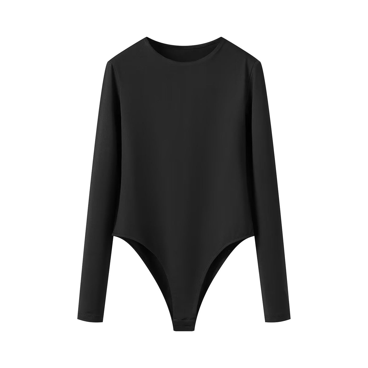 Romy | Long Sleeve Bodysuit Knit Top in Black & White