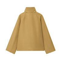 Aimee | Camel Cropped Trench Coat