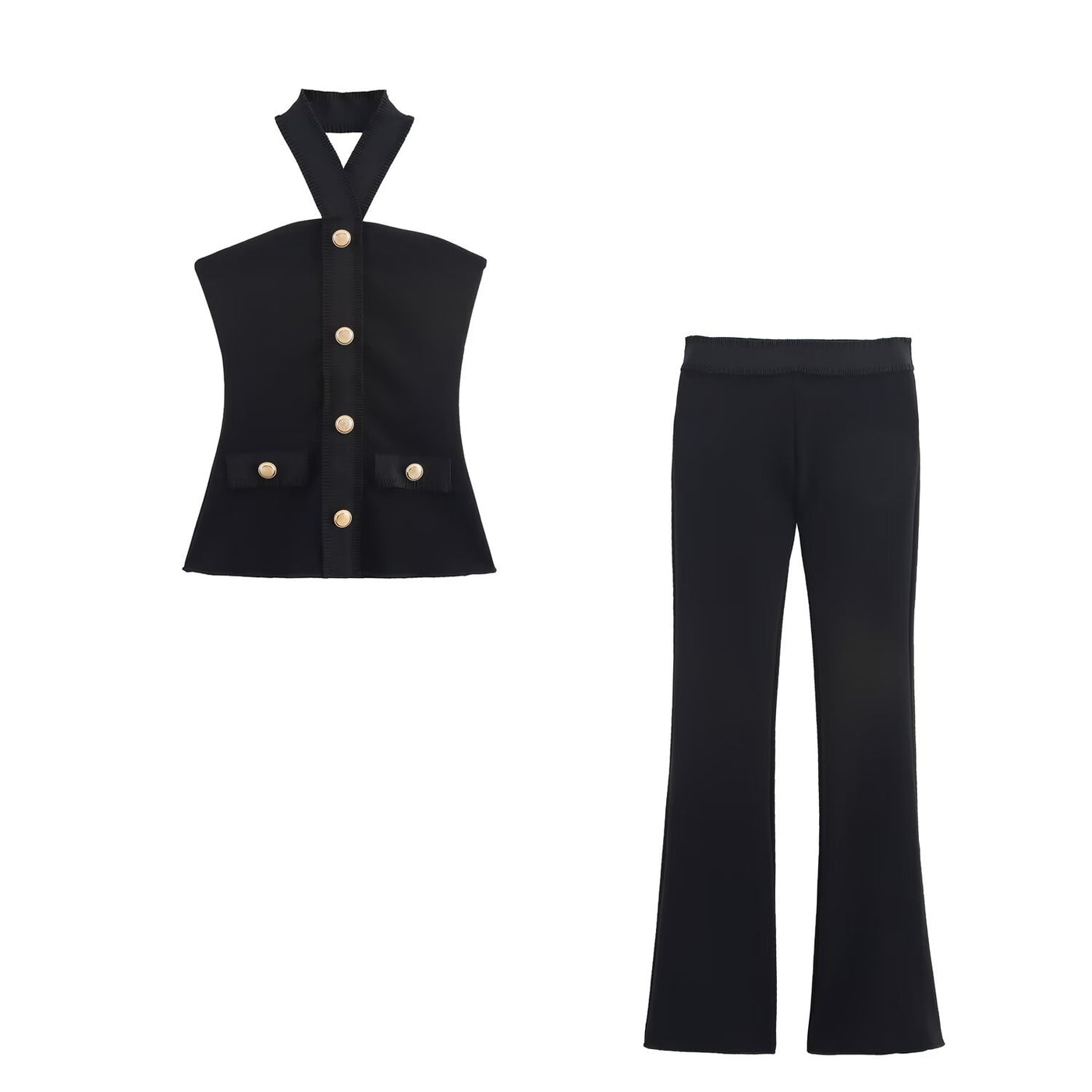 Pippa | Halter Neck Jersey Co-ord Set