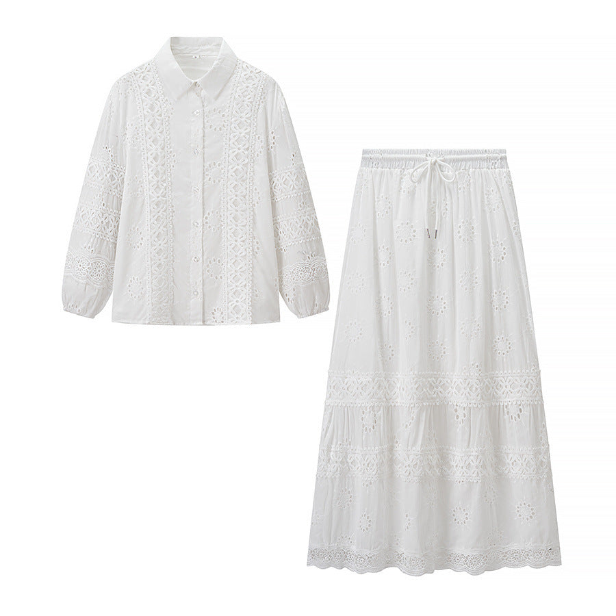 Isla | Broderie Anglaise Cotton Tiered Maxi Co-ord Set