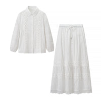 Isla | Broderie Anglaise Cotton Tiered Maxi Co-ord Set