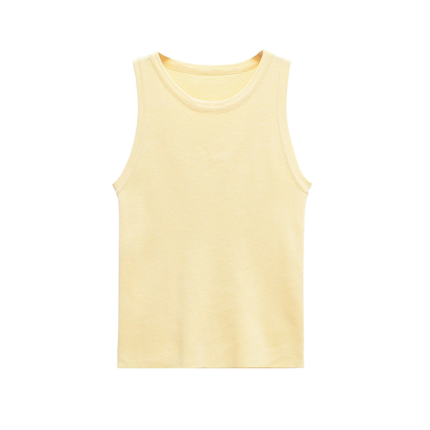 Ottilie | Ribbed Crew Neck Fitted Tank Top