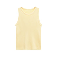 Ottilie | Ribbed Crew Neck Fitted Tank Top