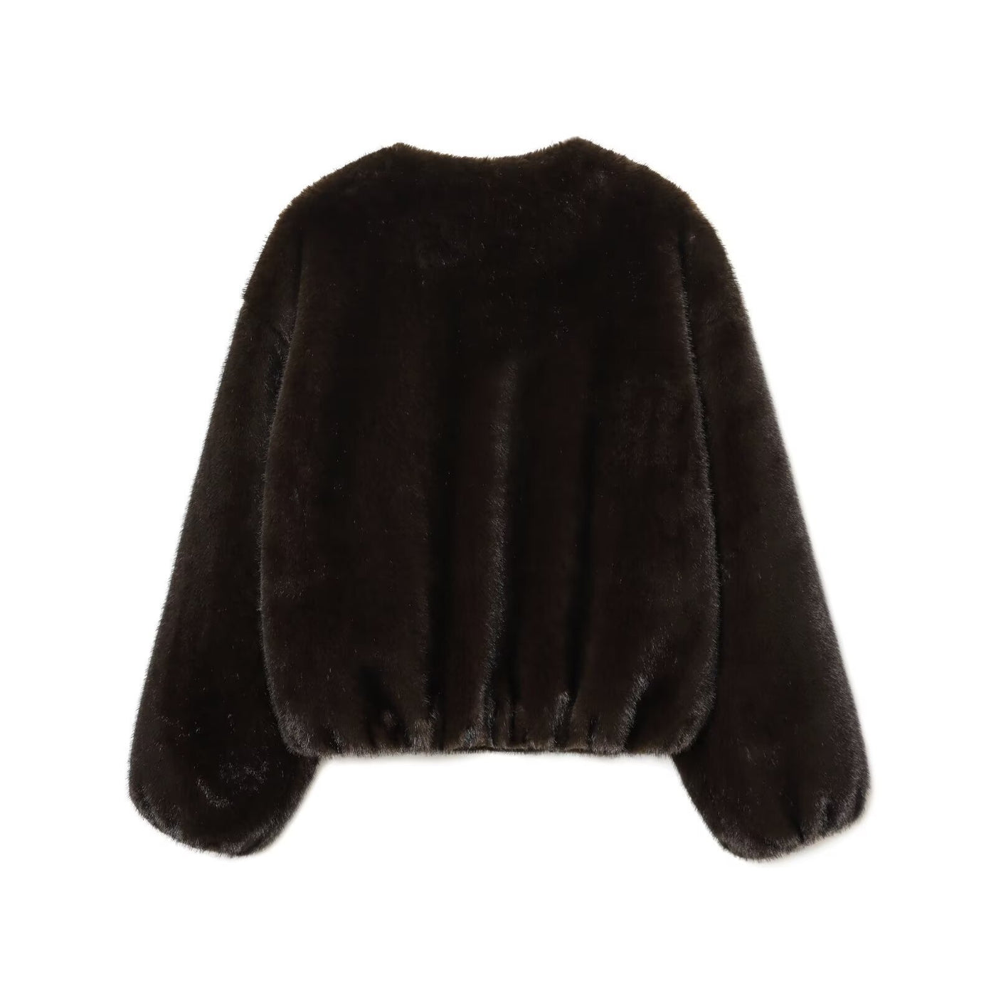Hope | Brown Faux Fur Bomber Jacket