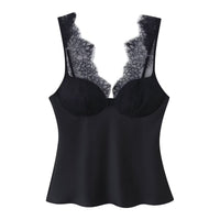 Rebecca | Lace Trim Sweetheart Bustier Top