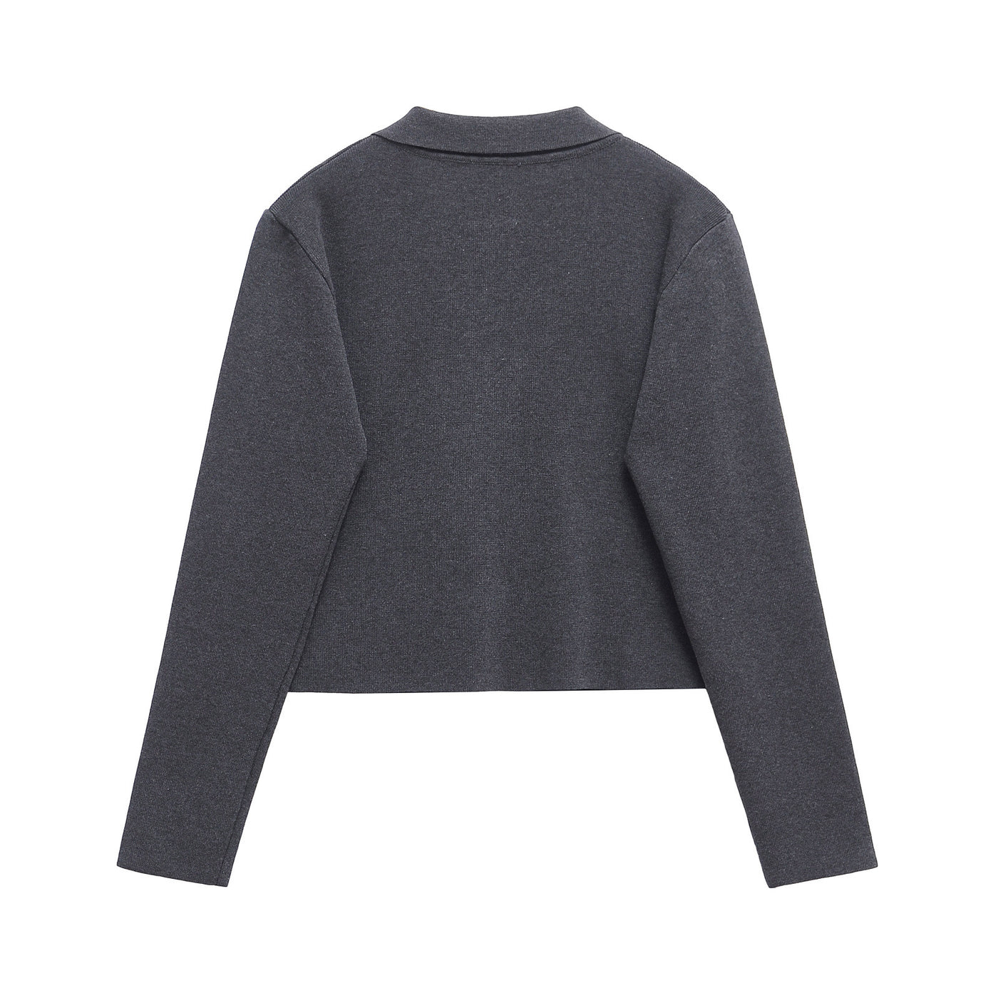 Layla | Peter Pan Collar Asymmetric Toggle Button Cropped Knit Cardigan