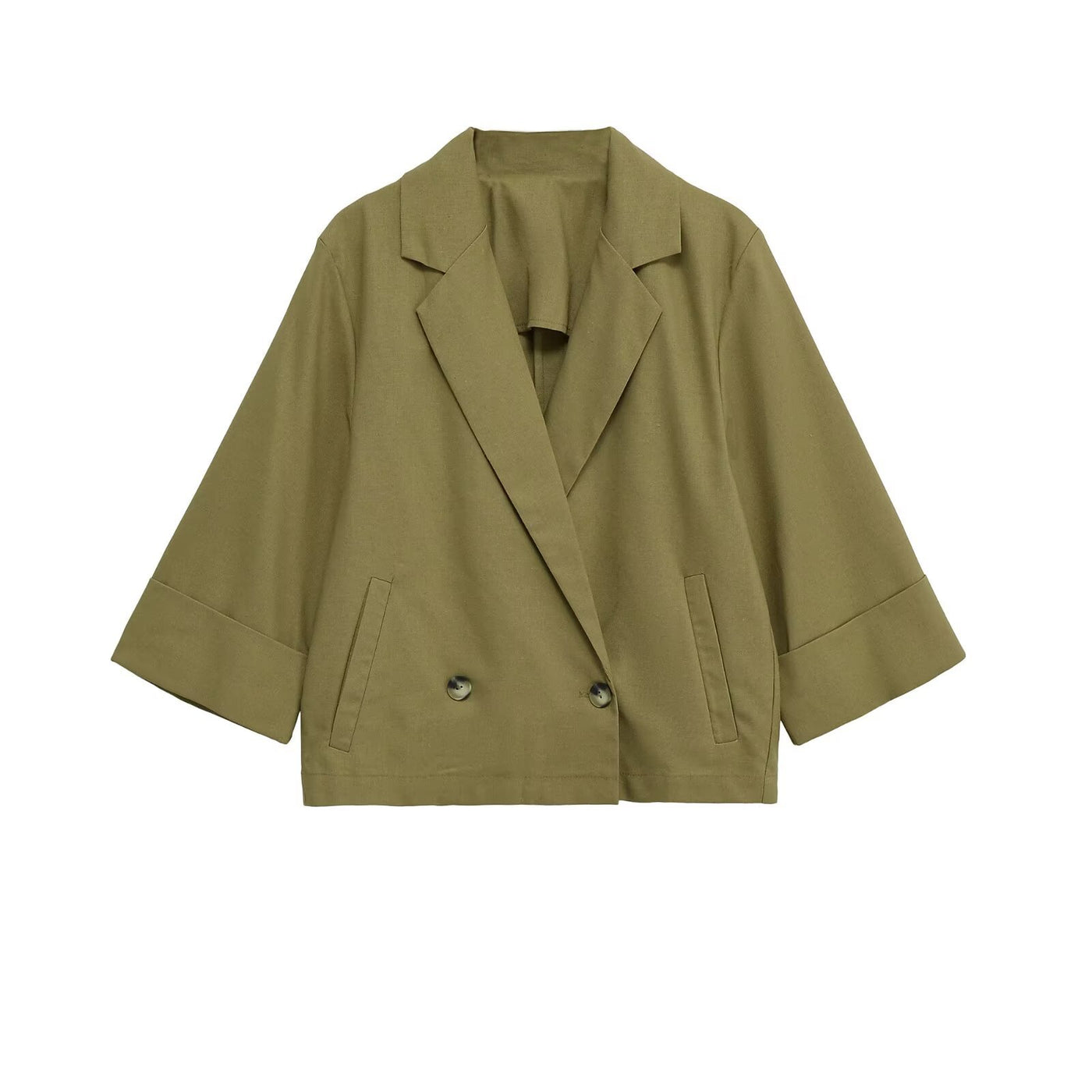 Louisa | Cropped Linen Summer Blazer