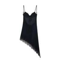Ellen | Sweetheart Satin Lace Trim Slip Dress