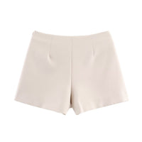 Niamh | Asymmetric Wrap Mini Skirt with Gold Hardware