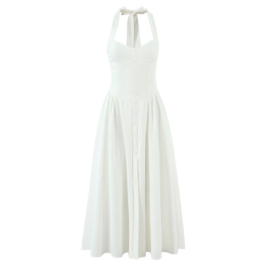 Hazel | Summer Button Down Maxi Dress