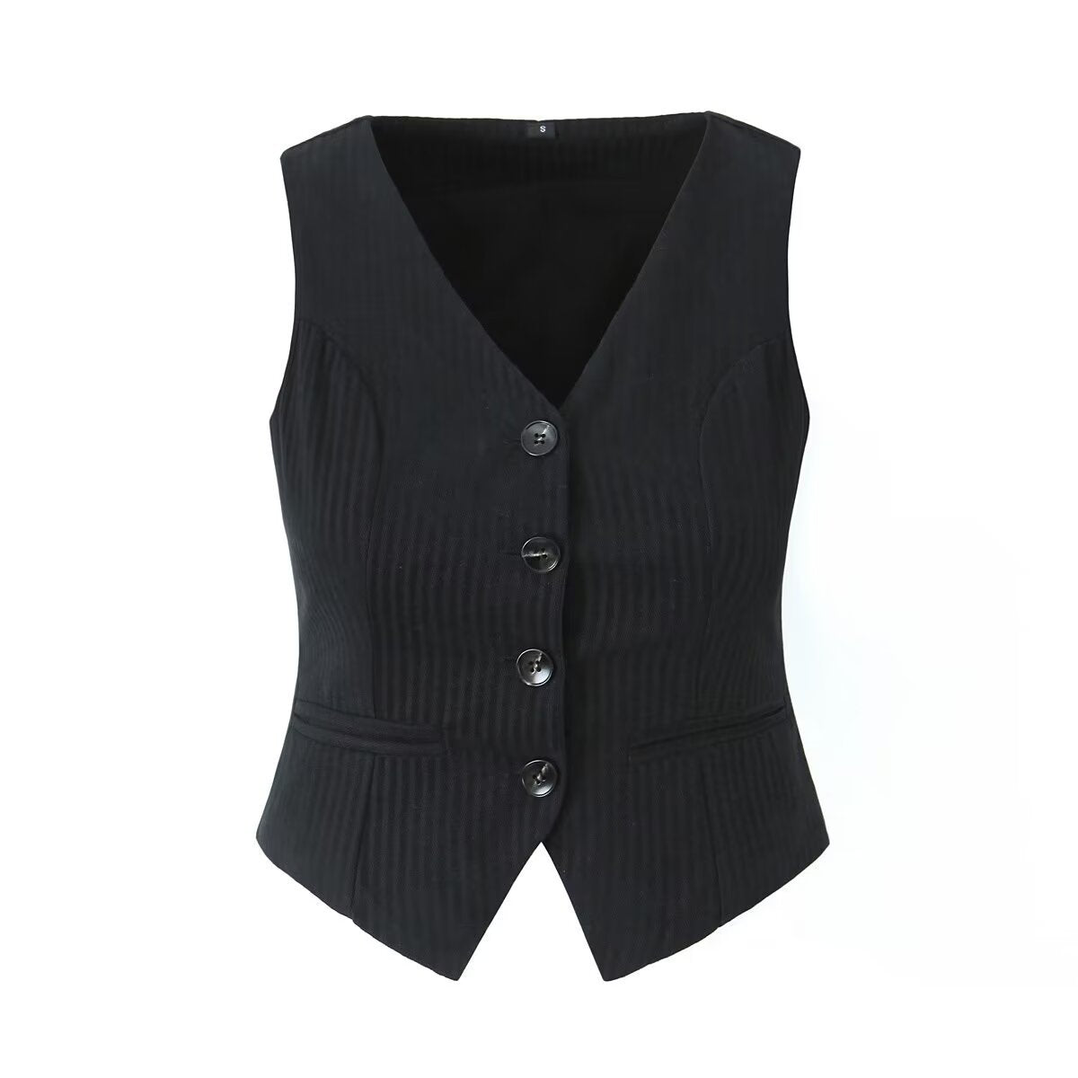 Thea | Pinstripe Waistcoat Pleated Mini Skirt Set
