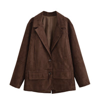 Martha | Relaxed Faux Suede Jacket