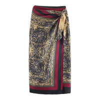 Poppy | Paisley Print Wrap Maxi Skirt