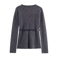 Lyla | Notched V-Neck Soft Knit Co-ord Set