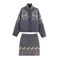 Jasmine | Equestrian Motif Knit Co-ord Set