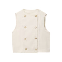 Daisy | Linen Double Breasted Waistcoat Co-ord Set
