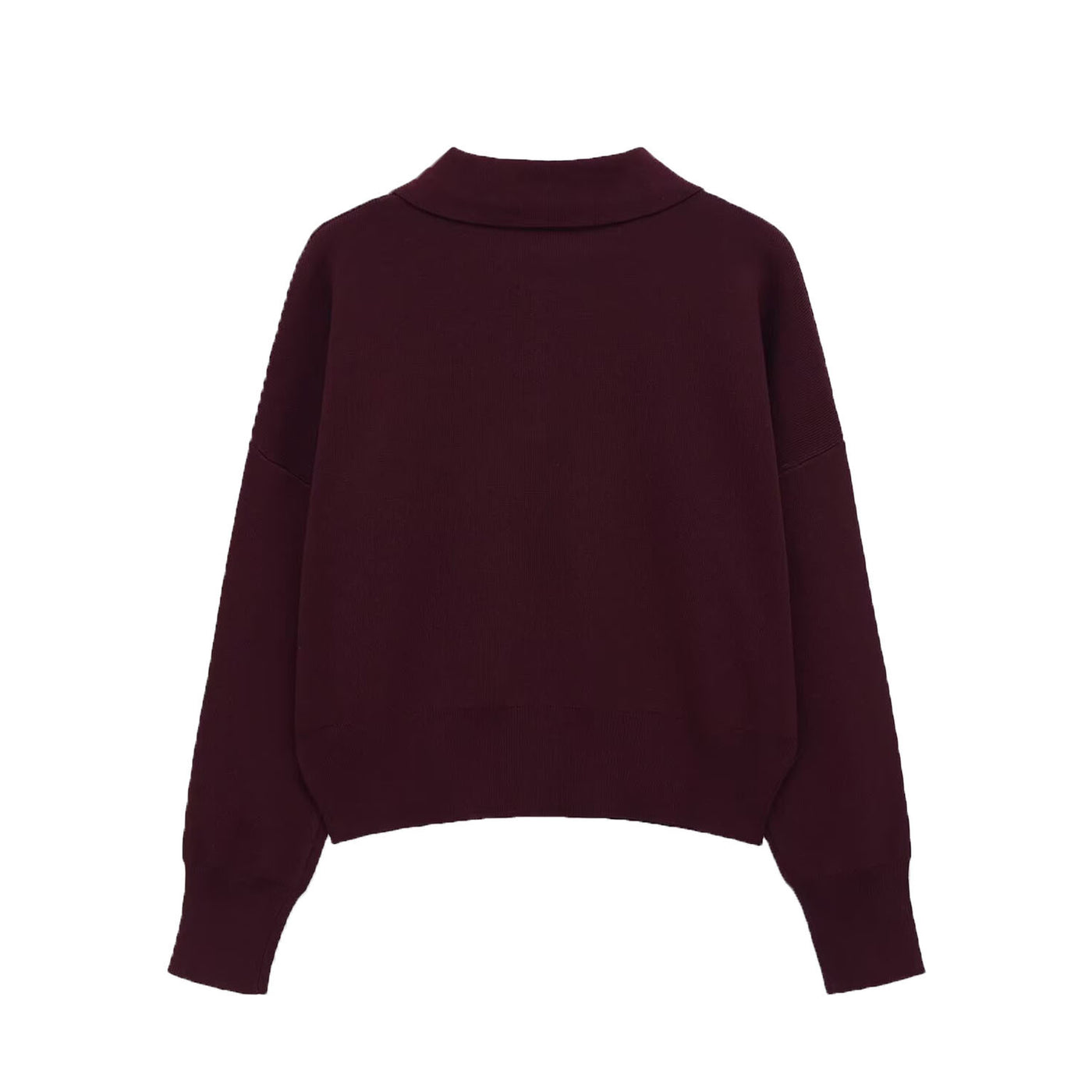 Penelope | Pocket Detail Cropped Knit Polo Top