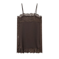 Kate | Silk Satin Lace Trim Camisole Top